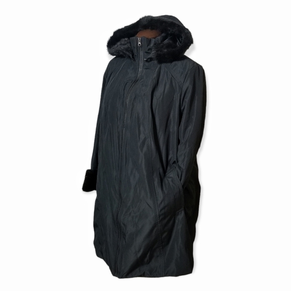 New Woman Within Black Warm Jacket Woman Size 16W - Picture 3 of 8